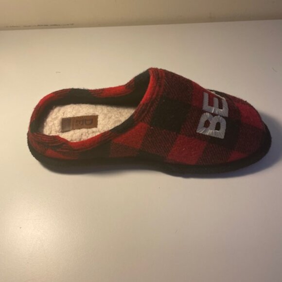 Women's Mama Bear Buffalo Check Clog Slipper Size Medium 7-8 New - Picture 3 of 4